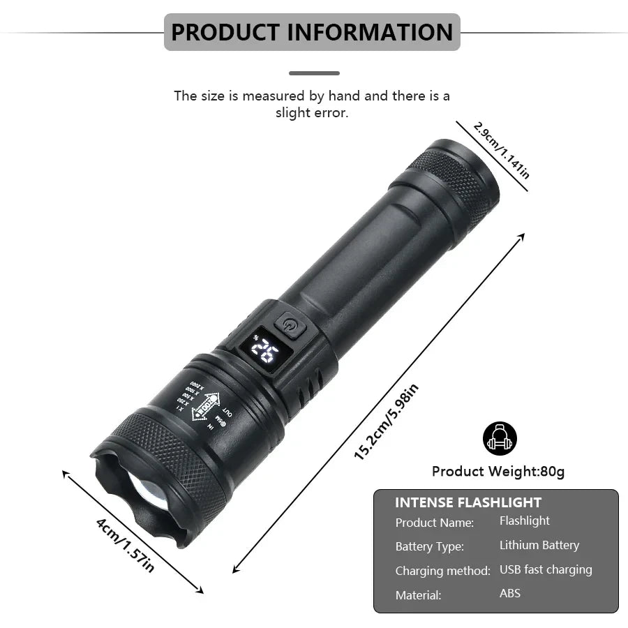 Tactical LED Camping Flashlight